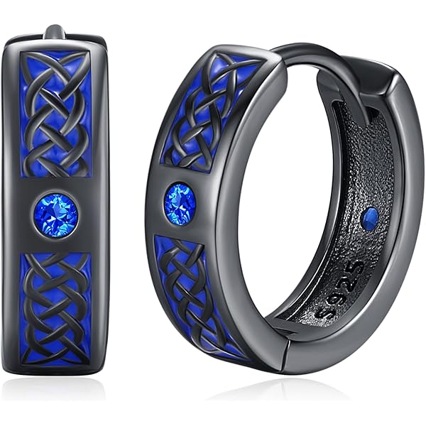 Pendientes De Aro Con Runas Vikingas Para Hombre | Meses Sin Intereses