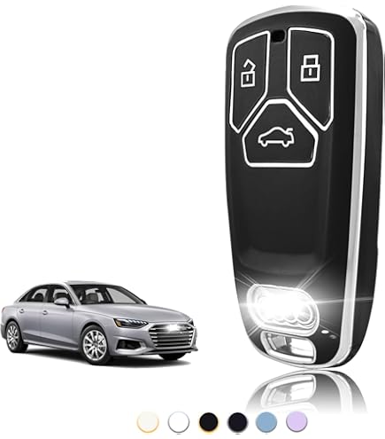 Cover Per Chiave Audi - Guscio In Silicone, Compatibile Con A3, A4, A5, A6, A7, A8, TT, Q2, Q3, Q5 - Foto 6