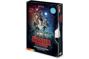 PYRAMID INTERNATIONAL Stranger Things Notebook with Retro VHS Design Cover in Presentation Gift Box, Journal 240 Pages - Official Merchandise