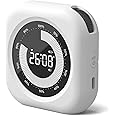 XREXS Digital Visual Timer for Children & Adults, Volume & Brightness Adjustable, Countdown & Countup Timer, White