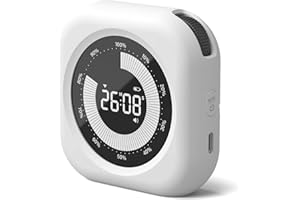 XREXS Timer Digitale Visivo per Bambini | Conto alla Rovescia | Universale per Bambini ed Adulti | Volume e Luminosità Regolabili | Breve per Cucina, Scuola ed Ufficio | Colore Nero