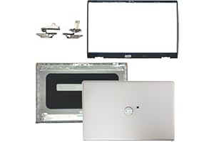 Jxjslp Replacement for DELL Inspiron 15 3510 3511 3515 LCD Back Cover Rear Top Lid with Hinges and Front Bezel Frame DDM9D 0DDM9D 9WC73 09WC73 Silver