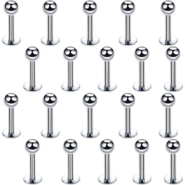 21 Pz/lotto 20G In Acciaio Inox Anello Al Naso Stud Set Cuore Cristallo - Foto 13