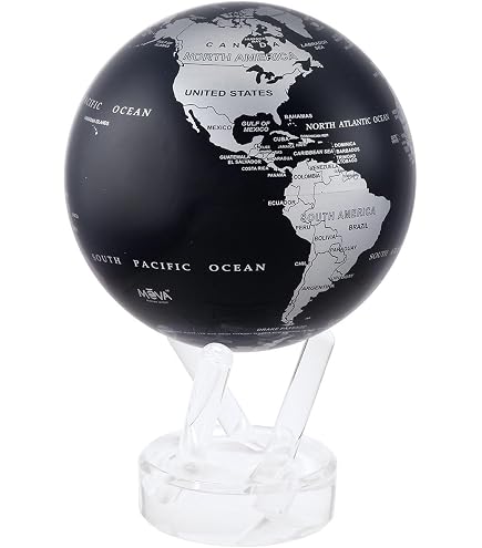 Globe MOVA Carte Monde Antique Vert - Rotation Solaire - 15 Cm De Diamètre - Décoration Bureau Unique