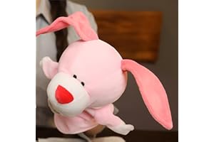 LOMTRATS Marionnettes à Main Mobiles à Bouche Ouverte pour Enfants, Loup, Lion, etc., parfaites pour raconter des Histoires, l'enseignement, l'école Maternelle, Les Cadeaux d'anniversaire