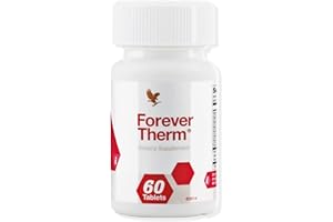 FOREVER LIVING PRODUCTS Forever Therm, Nahrungsergänzungsmittel, Vitaminkomplex, Grüner-Tee-Extrakt, Koffein, Energiestoffwechsel anregen, Vitalität, glutenfrei (60 Presslinge)