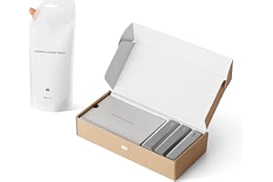 am Kit Nettoyage Écran 3 Pièces – Spray 200 ml Rechargeable, Chiffon Microfibre, Spray Nettoyant Lunettes – Nettoyant Écran TV, Ordinateur, Smartphone, Tablette, Écran Tactile Voiture, Gris