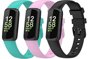 WAYOFSUC Cinturino per Fitbit Inspire 3 Bracciale, Morbido Traspirante Braccialetto, Regolabile Sportivo Cinturini di Ricambio per Fitbit Inspire 3