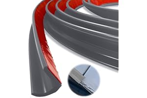 BOCGUY J Shape RV-Regenrinne, Selbstklebende Rückseite, Dach-Regenumleitungsstreifen für Fahrzeug, LKW, Wohnmobil, Boot, Auto, Van, Tür, Wohnmobil