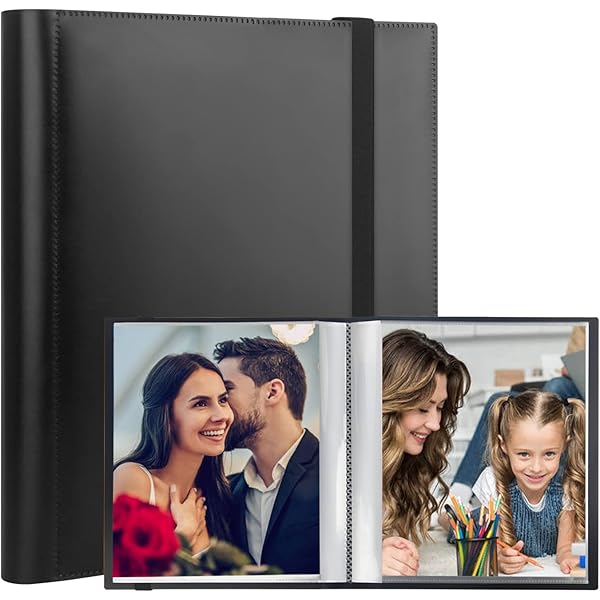 8.5x11 Photo Album, 8.5x11 Photo Album Book Holds 68 Photos, Art