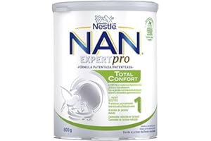 Nestlé NAN TOTAL CONFORT 1 - Leche especial para bebés con trastornos digestivos leves tales como cólicos o estreñimientos - bote de 800g