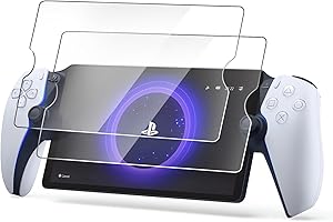 CoBak 2 sztuki pancernych szkła ochronnego do PlayStation Portal Remote Player, 8 cali Screen Protector o twardości 9H, odporne na zarysowania, ultra przezroczyste, szkło pancerne folia ochronna