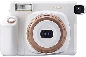 instax WIDE 300 instant film camera, large picture format, Auto exposure, Built-in selfie lens, Tripod socket, Toffee