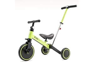 XJD 4 en 1 Vélo Draisienne Tricycle pour Enfants de 1-3 Ans Premier Vélo d'Entraînement d'Équilibre Véhicule avec Pédale Cadeau pour Filles Garçons Léger