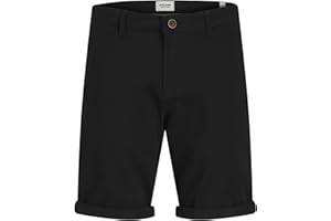 JACK & JONES Klasyczne męskie szorty chinosy, czarny, M