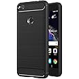 AICEK Cover Huawei P8 Lite 2017, Nero Custodia P8 Lite 2017 Silicone Molle Black Cover per Huawei P8 Lite 2017 Soft TPU Case 