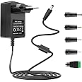 Alimentatore Universale APERIT 9V 1.5A – Adattatore AC/DC Con Spina 5.5 X 2.1 Mm, Multipli Ampere