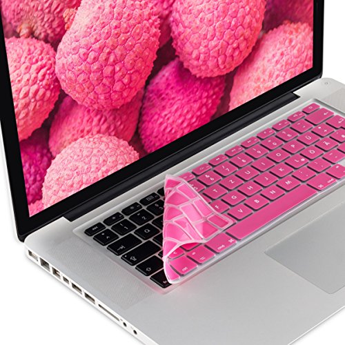 kwmobile Tastaturschutz Apple MacBook Air 13“/ Pro Retina 13“/ 15“ – QWERTZ Silikon Laptop Tastaturfolie – Notebook Tastaturschutzfolie Pink - 4