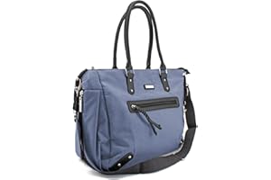 Vital Innovations GmbH Kalencom Handtasche Umhängetasche stilvolle Baby Wickeltasche mit Wickelauflage, Aufbewahrungsbeutel, Isoliertaschen und Halterung für Kinderwagen für Mama & Papa Paris