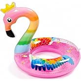 Flamingo Swimming Ring, Inflatable Pool Float, Swimming Ring, Round Pool Float, for Summer Party Water Fun Beach