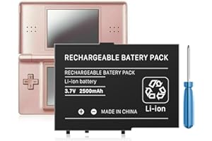 HUAENG DS Lite USG-003 Batterie de rechange Li-ion 2500 mAh pour Nintendo DS Lite, NDSL Game Player, avec outil de réparation (pas pour Nintendo DSi, DSi XL, DSi LL)
