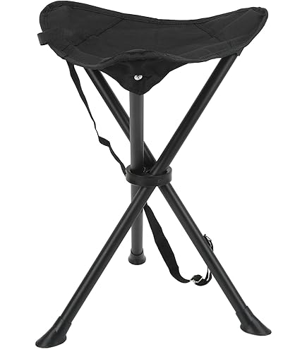 Tabouret De Camping Pliant, Siège Tripode Portable 40cm, Chaise Longue
