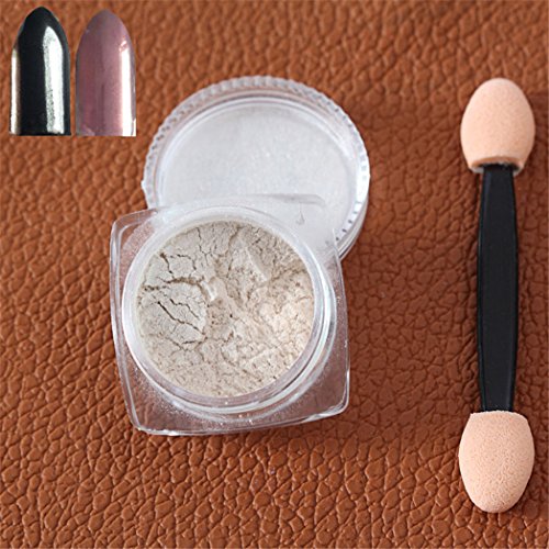 Vovotrade ✿✿Heiß!!! 2 / Box Splitter Nagel Glitter Pulver shinning Pulver Make-up Kunst DIY Chrom Pigment (Rosa) - 2