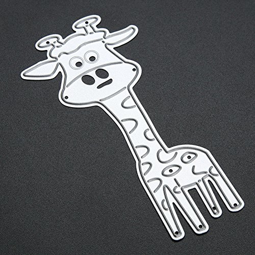 Amazingdeal365 Giraffe Metall Form Schablonen Schneiden DIY Dekor Sammelalbum Karten Buchzeichen Lesezeichen als Geschenk für Freunde Geburtstag Kinder,Kindergarten Hobby Schule Handarbeit Unterricht usw. Ein tolles Geschenk! - 5