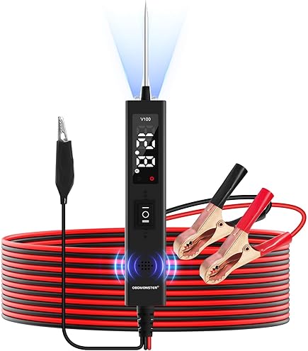 EXLECO Auto Stromkreistester 6-24V - LED Prüflampe Für KFZ Elektrik