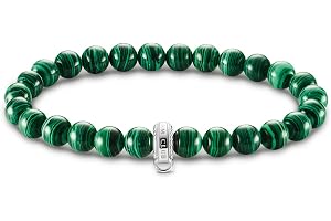 Armband Thomas Sabo argent perles vertes
