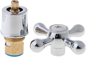 Ocobudbxw Maniglia del Rubinetto 1 Set Maniglia a Croce in Rame Maniglia del Rubinetto del lavandino del Bagno per la Cucina Accessorio per Il Bagno