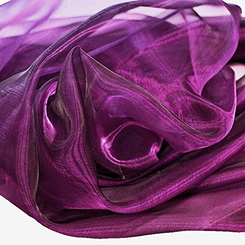 ORGANZA Stoff Meterware in Violett – hauch zart und durchsichtig - 2