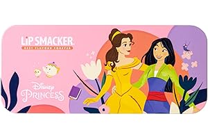 Lip Smacker Disney Adventure Color Tin, Kids' Makeup Set with GlossyLipGloss and BrightColorfulEyeshadows, IncludedBeautyAccessories