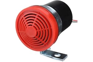 ZCHUI Bocina de marcha atrás, 12 – 24 V 105 db, duradera, fácil de instalar, bocina de advertencia con soporte fijo, voz fuerte y clara, abeto universal para coche/camón/furgoneta/vehículos pesados