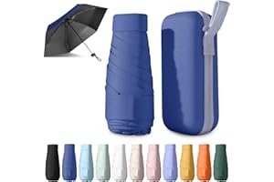 BEKKLPOU Parapluie Pliant, Petit, Anti-UV, Mini de Poche Léger et Portable, Adapté Aux Jours Ensoleillés Et Pluvieux