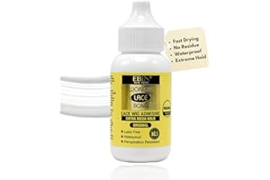 EBIN NEW YORK wonder lace bond extra mega hold 1.18oz - formule améliorée sans résidus facile à appliquer séchage rapide imperméable sans latex résistant à la transpiration
