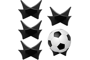 qxayxa Support de Balle, 4 Pièces Support de Ballon de Football, Support de Présentoir pour Ballon de Sport en Acrylique Parent pour Basketball Volleyball Football Ballon Rugby Ball