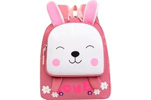 BAGROUPS Sac a Dos Enfants 29x26x8cm Dessin Animé Animal Mignion Cartable Scolaire Maternelle pour Les 2-5 Ans pour Filles Garcons