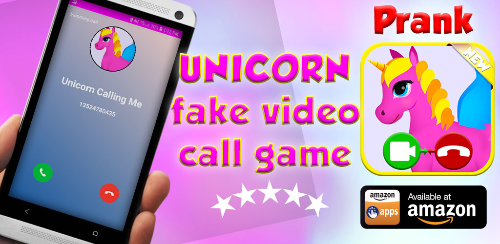 Unicorn Fake Video Call Game 2 Free Fake Phone Call And Fake Text Message For Kids Prank For Kids 2019 Amazon De Apps Spiele