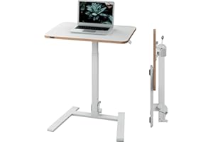 ‎LEITZ Leitz Ergo Klappbarer und höhenverstellbarer Schreibtisch, Kompaktes Stehpult mit Tragegriff, Ergonomischer Arbeitsplatz für das Home Office, Belastbar bis 20 kg, 65 x 48 cm, Weiß, 65880001