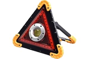 Raxove Safety Triangle Signal Light, Warning Triangle Light, Triangular Design Safety Lights for Vehicles,Multifunctional Car Warning Tripod with 4 Light Modes for Accident, Vehicle, Camping Hiking