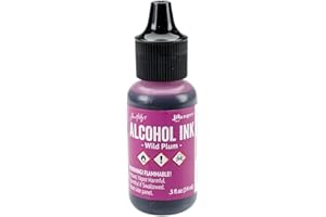 Alcohol Inks and Accessories 1/2 oz Ranger Industries Alcohol Ink, WildPlum
