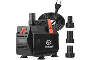 ITIY pompa sommersa per laghetto, 60W 3500L/H pompa per fontana d'acqua pompa per acquario con controllo del flusso per acquario, cascata, filtrazione, esterno, idroponica