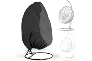 Générique Housse de Fauteuil Oeuf Suspendu, Oxford Tissu Housse de Chaise Suspendue de Jardin, Bache de Protection Imperméable pour Patio Meubles Jardin Exterieur(200x230CM)