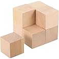 sourcing map 8Pcs Basswood Carving Block, 1.6"x1.6"x1.6" Square Wooden Dowels Blocks for DIY, Arts Decoration, Crafts Whittling, Hand Carved