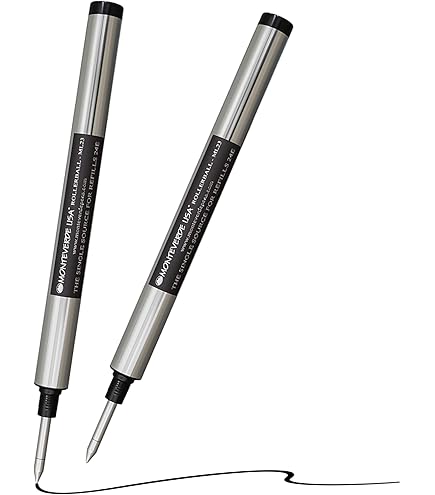 Schmidt 5888 Ceramic Rollerball Metal Tube Refill Broad Point 1.0mm, Black, 2 Pack Blister (SC58106): Pen Refills