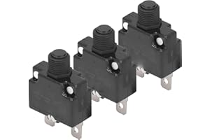 SEAFRONT 10 Pièces Disjoncteur Thermique 15A Fusible de Relais de Réinitialisation Automatique Protecteur de Surcharge de Courant Disjoncteur Thermique pour Pompe à Eau Générateur Compresseur D'air