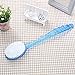 Long Handled Bath Brush Scrubber Massager Skin Helper Body Bath Shower Back Brush (Blue)