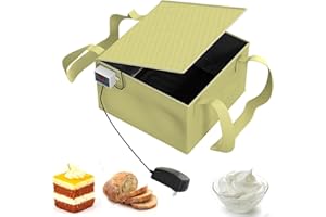 JLOBNYIUN Boîte de levée de pâte - Boîte chauffante isolée, récipient de levée de pizza | Étuve de pâte polyvalente avec chauffage, contrôle précis de la température, boîte chauffante étanche pour au levai