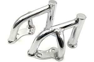 TSGMNOL Motorrad Motorschutzbügel Sturzbügel Für Yamaha Für V-Max 1200 1991-2007 Motorrad Motorschutzbügel Highway Crash Bar Lower Buffer Frame Protection Side Mount Bumper (Color : Chrome)